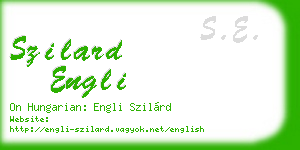 szilard engli business card